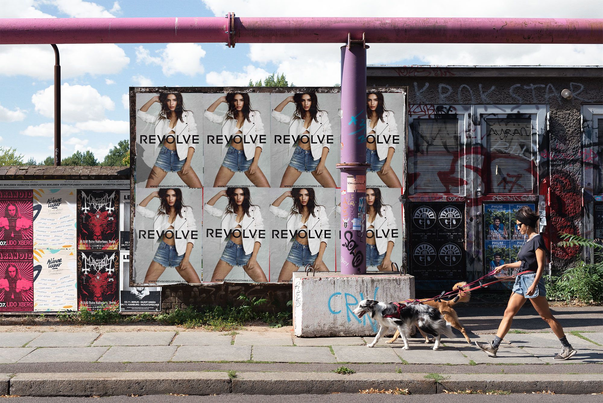 Wheatpasting NYC - wild posting campaign installation